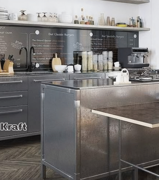 Domestic Stainless Steel Kitchen