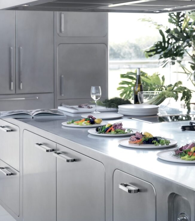 Domestic Stainless Steel Kitchen