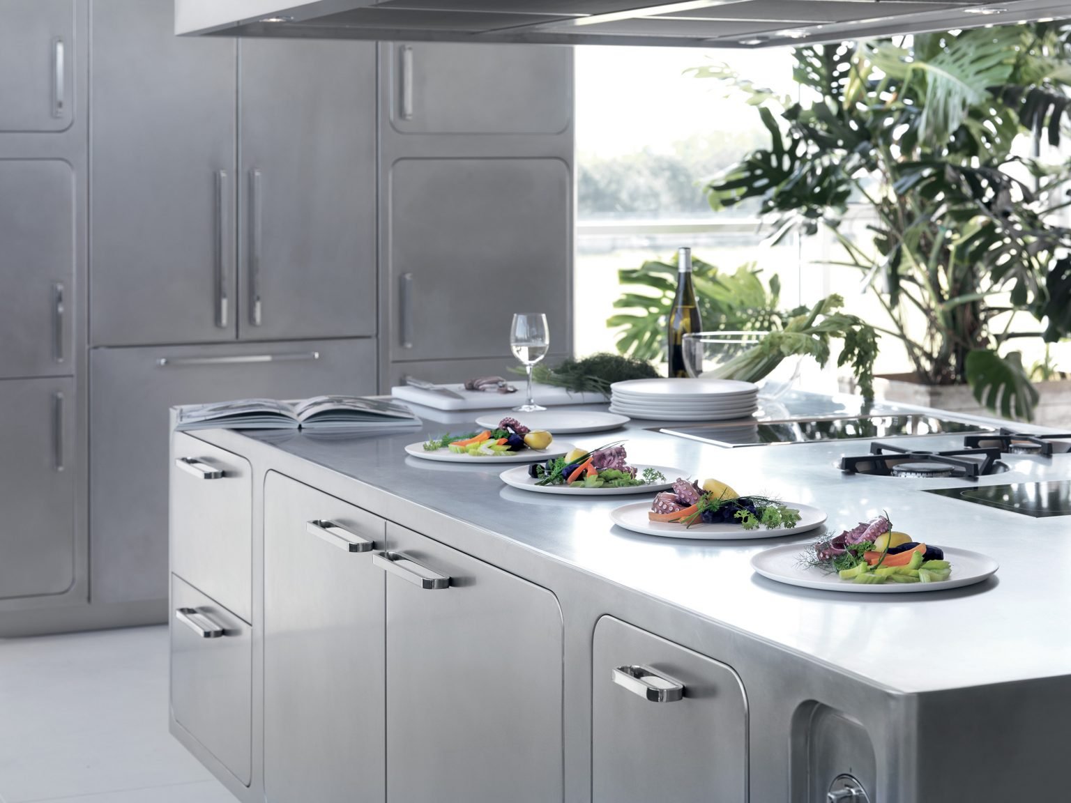 Domestic Stainless Steel Kitchen