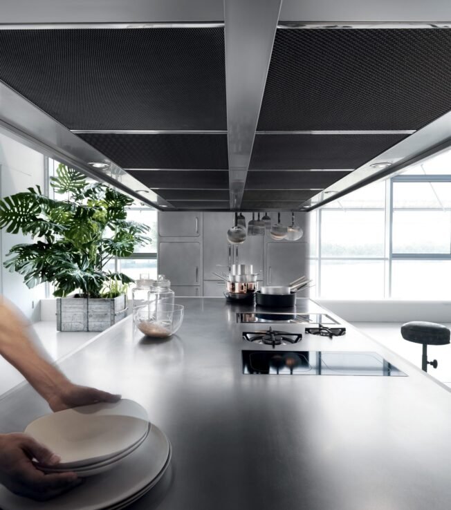 Domestic Stainless Steel Kitchen