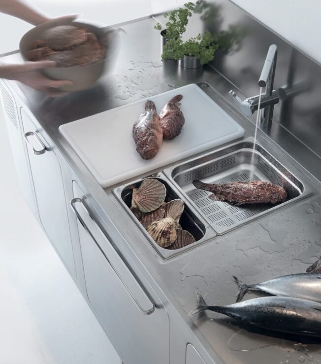 Domestic Stainless Steel Kitchen