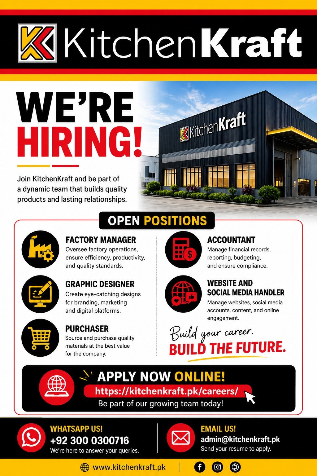 Job Opportunity in Gujranwala