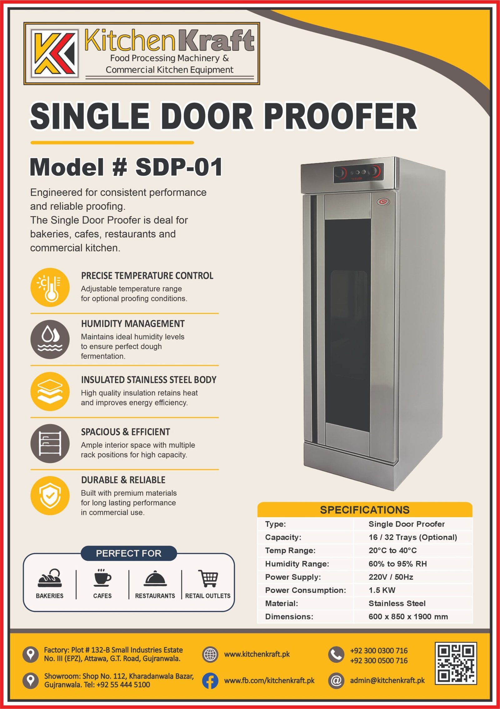 Commercial Single Door Proofer – SDP-01