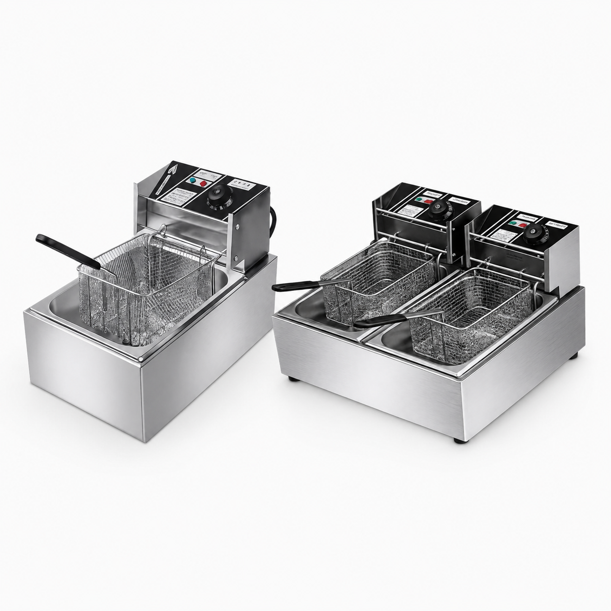 Kitchen Kraft Commercial Single and Double Deep Fryer DF-123