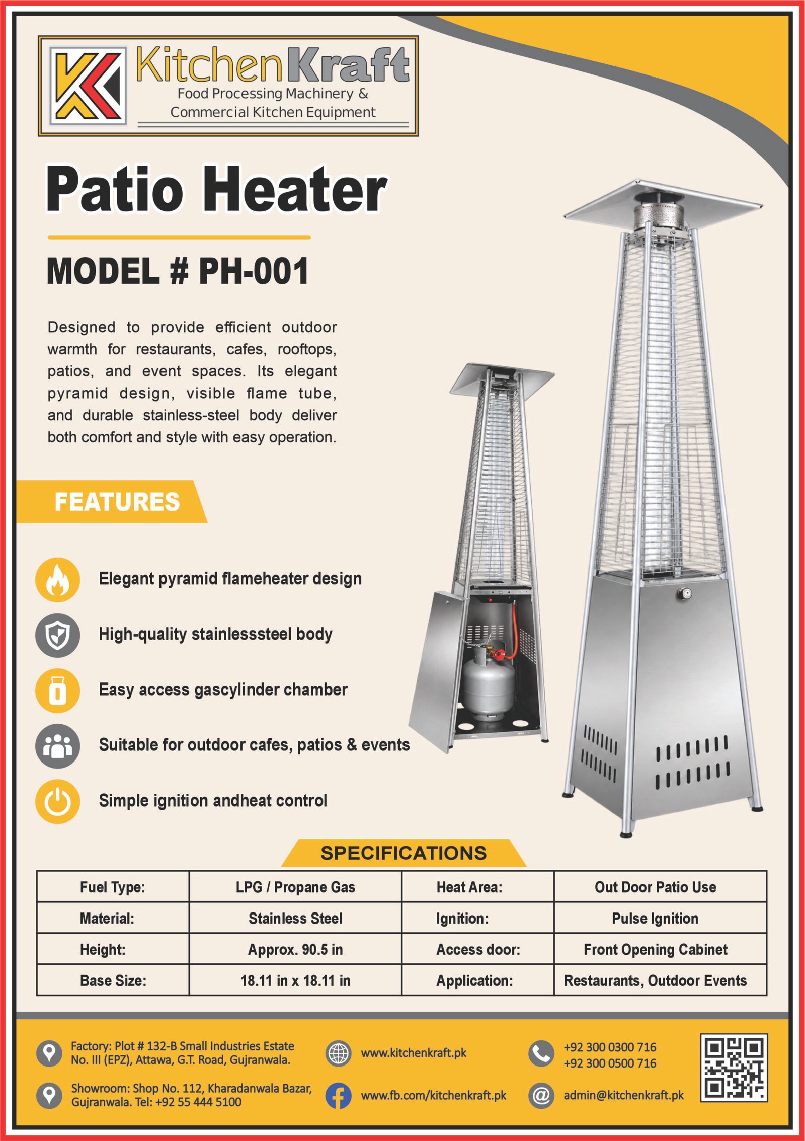 Outdoor Gas Patio Heater – PH-001